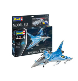 Model Set Eurofighter TyphoonBavarian Tiger 2021, Revell Modellbausatz mit Basiszubehör