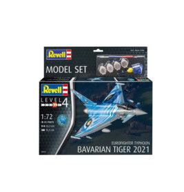 Model Set Eurofighter TyphoonBavarian Tiger 2021, Revell Modellbausatz mit Basiszubehör