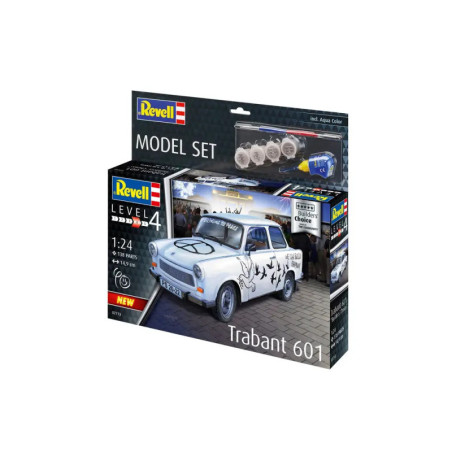Model Set Trabant 601S Builder s Choice, Revell Modellbausatz mit Basiszubehör