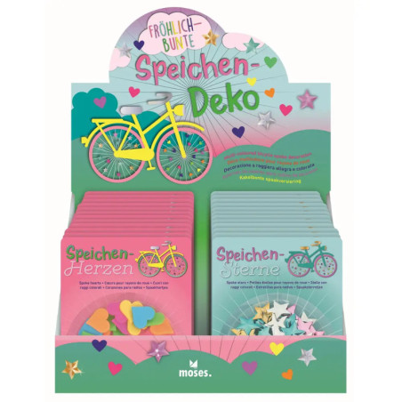 Speichenclips Herzen & Sterne