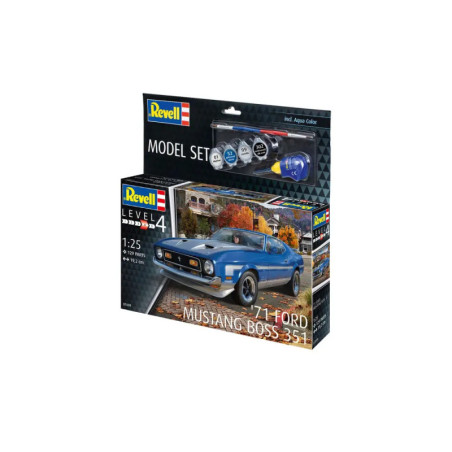 Model Set  71 Ford Mustang Boss 351 , Revell Modellbausatz mit Basiszubehör