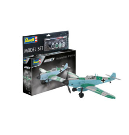 Model Set Messerschmitt Bf109G-6 easy-click-system, Revell Bausatz zum Zusammenstecken + Basiszubehör