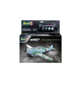 Model Set Messerschmitt Bf109G-6 easy-click-system, Revell Bausatz zum Zusammenstecken + Basiszubehör
