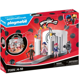 Playmobil Miraculous Ladybug Set mit Figuren und Laufsteg, 66 Teile, für Kinder von 4 bis 10 Jahren.