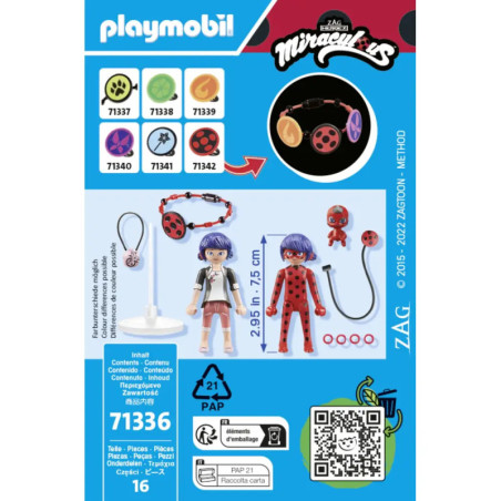 PLAYMOBIL 71336 Miraculous: Marinette & Ladybug