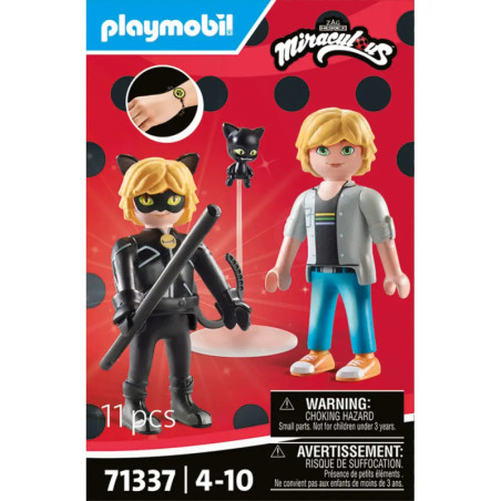 PLAYMOBIL 71337 Miraculous: Adrien & Cat Noir