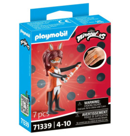 Playmobil Miraculous Ladybug Rena Rouge Figur, 7-teilig, für Kinder von 4-10 Jahren, mit Warnhinweis auf der Box.