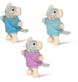 Plüsch-Maus: Drillinge