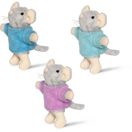 Plüsch-Maus: Drillinge