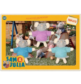 Plüsch-Maus: Drillinge