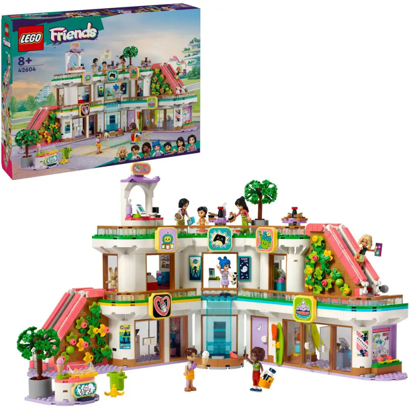 LEGO Friends Heartlake City Mall Set mit buntem Gebäude, Figuren und Einkaufszubehör im Überblick. LEGO Friends Heartlake City Mall Set mit buntem Gebäude, Figuren und Einkaufszubehör im Überblick.