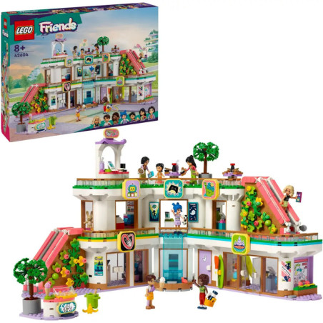 LEGO Friends Heartlake City Mall Set mit buntem Gebäude, Figuren und Einkaufszubehör im Überblick.