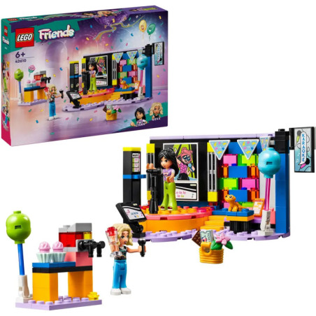 LEGO Friends TV-Studio-Set mit bunter Bühne, zwei Minifiguren, Kamera und Zubehör. LEGO Friends TV-Studio-Set mit bunter Bühne, zwei Minifiguren, Kamera und Zubehör.