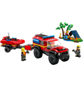 60412 Feuerwehrgeländewagen mit Rettungsboot