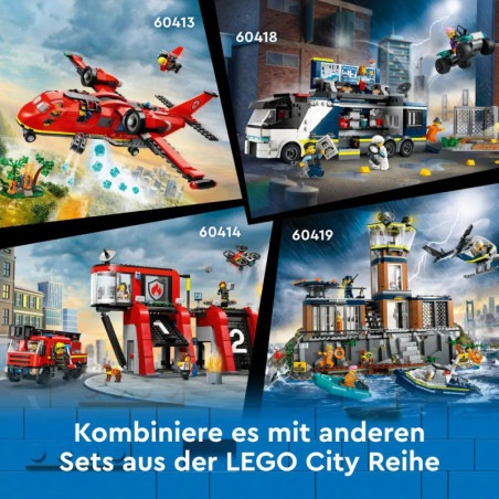 60414 Feuerwehrstation mit Drehleiterfahrzeug
