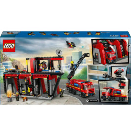 60414 Feuerwehrstation mit Drehleiterfahrzeug