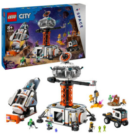 LEGO City Space Set mit Kontrollzentrum, Raumschiff, Rover, Minifiguren und Box. Für Kinder ab 8 Jahren.