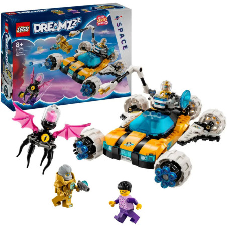 LEGO Dreamzzz Raumfahrt-Set mit Box, Raumschiff, drei Minifiguren und einer fledermausähnlichen Kreatur. LEGO Dreamzzz Raumfahrt-Set mit Box, Raumschiff, drei Minifiguren und einer fledermausähnlichen Kreatur.
