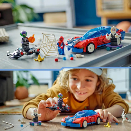76279 Spider-Mans Rennauto & Venom Green Goblin