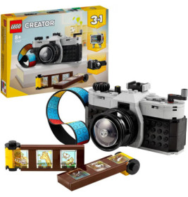 LEGO Creator 3-in-1 Kamera-Set mit Filmstreifen und Verpackung, empfohlen ab 8 Jahren.