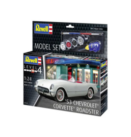 Model Set 1953 Chevrolet® Corvette® Roadster , Revell Modellbausatz mit Basiszubehör