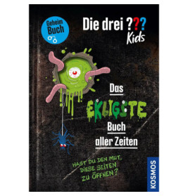 Buchcover mit grünem Schleim, einäugigem Monster, Spinne und dem Titel: Das ekligste Buch aller Zeiten.