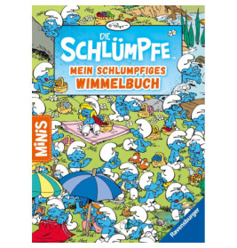 Ravenburger 49758 Ravensburger Minis: Die Schlümpfe: Mein schlumpfiges Wimmelbuch RV Minis