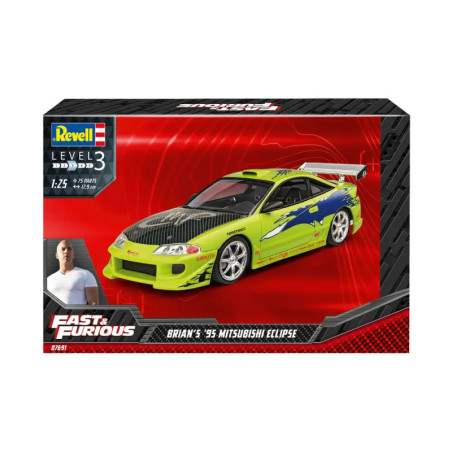 Fast & Furious Brian s 1995 Mitsubishi Eclipse , Revell Modellbausatz