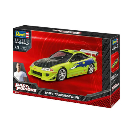 Fast & Furious Brian s 1995 Mitsubishi Eclipse , Revell Modellbausatz