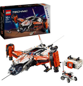 LEGO Technic VTOL Spacecraft Set mit Box, Raumschiff, Rover und Zubehör ausgestellt.