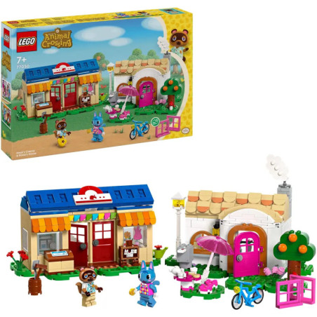 LEGO Animal Crossing Set mit zwei bunten Häusern, Minifiguren, Zubehör und Verpackung. LEGO Animal Crossing Set mit zwei bunten Häusern, Minifiguren, Zubehör und Verpackung.