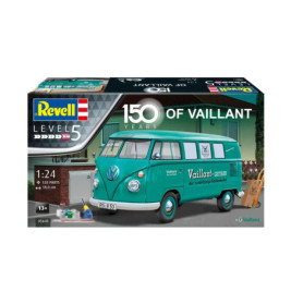Geschenkset  150 years of Vaillant VW T1 Bus, Revell Modellbausatz mit Basiszubehör