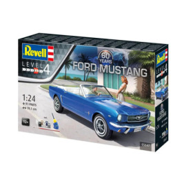 Geschenkset 60th Anniversary of Ford Mustang , Revell Modellbausatz mit Basiszubehör
