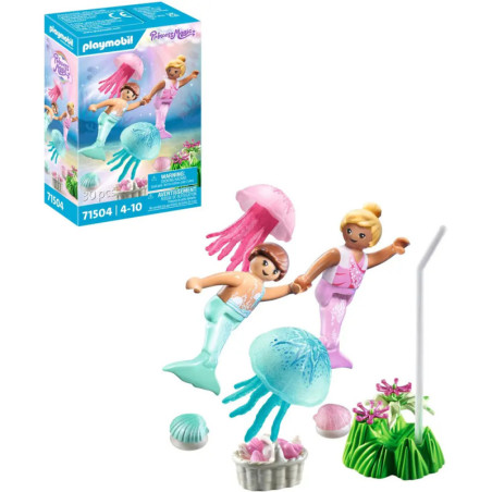 PLAYMOBIL 71504 Meerjungfrauen-Kinder mit Quallen