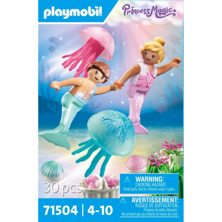 PLAYMOBIL 71504 Meerjungfrauen-Kinder mit Quallen