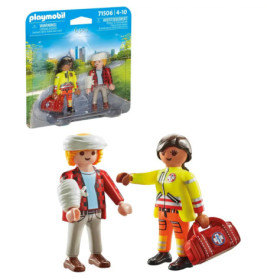 PLAYMOBIL 71506 DuoPack Sanitäterin mit Patient
