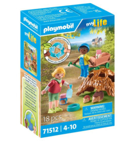 Playmobil myLife Set: Kinderfiguren, Tiere, Reinigungszubehör. Für 4-10 Jahre, 18 Teile.