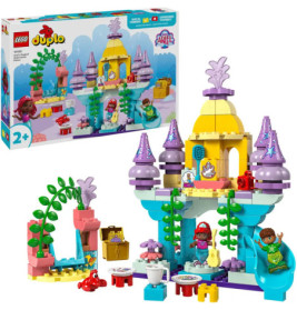 LEGO DUPLO Disney Arielles Unterwasserschloss mit Figuren und Zubehör, geeignet für Kinder ab 2 Jahren.