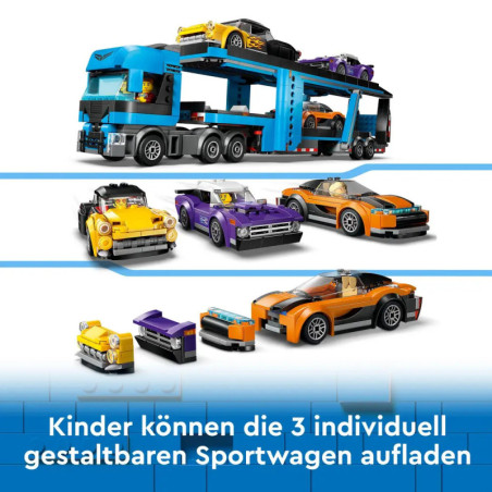 60408 Autotransporter mit Sportwagen