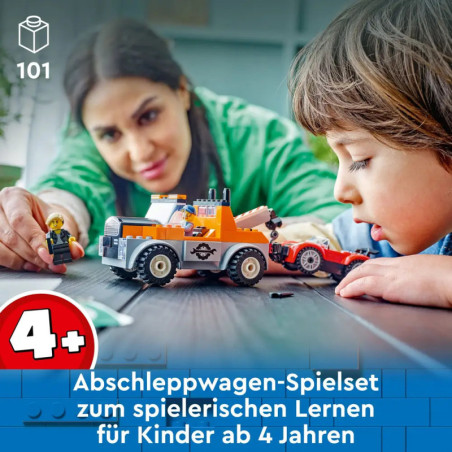 60435 Abschleppwagen mit Sportauto 60435 Abschleppwagen mit Sportauto