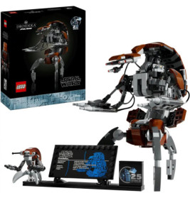 LEGO Star Wars Droideka Bauset mit Präsentationsschild und spezieller Box zum 25-jährigen Jubiläum.