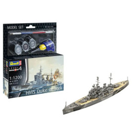 Model Set Battleship HMS Duke of York, Revell Modellbausatz mit Basiszubehör