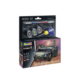 Revell Spähwagen Fennek Modellset, Maßstab 1:72, 7,7 cm, incl. Farben, Pinsel, Kleber, Schwierigkeitsgrad 4.