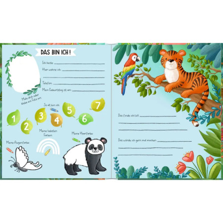 Freundebuch: Wilde Tiere - Alle meine Freunde