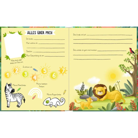 Freundebuch: Wilde Tiere - Alle meine Freunde