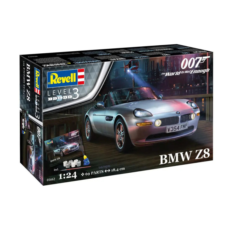 Revell Level 3 Modellbausatz: BMW Z8 aus James Bonds Die Welt ist nicht genug.