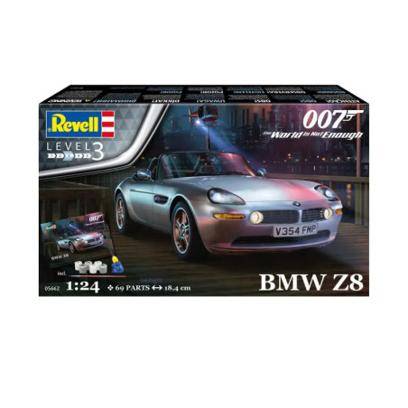 Geschenkset James Bond BMW Z8, Revell Modellbausatz mit Basiszubehör