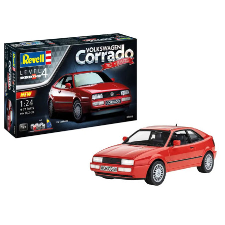 Geschenkset 35 Years VW Corrado“, Revell Modellbausatz mit Basiszubehör
