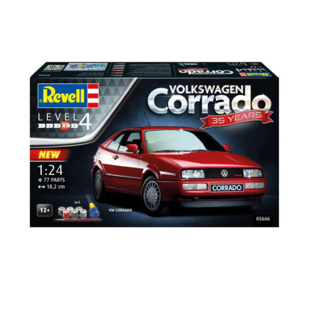 Geschenkset 35 Years VW Corrado“, Revell Modellbausatz mit Basiszubehör