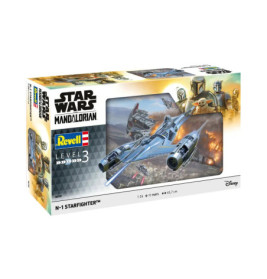 Revell Star Wars Mandalorian N-1 Starfighter Bausatz mit sichtbarem Artwork und Branding.